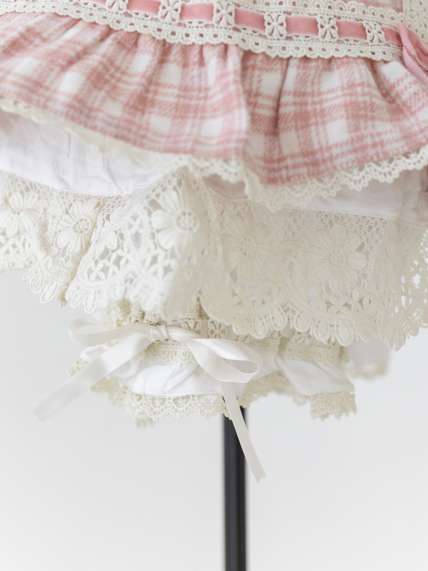 Plaid skort with attached bloomers (pre-order)