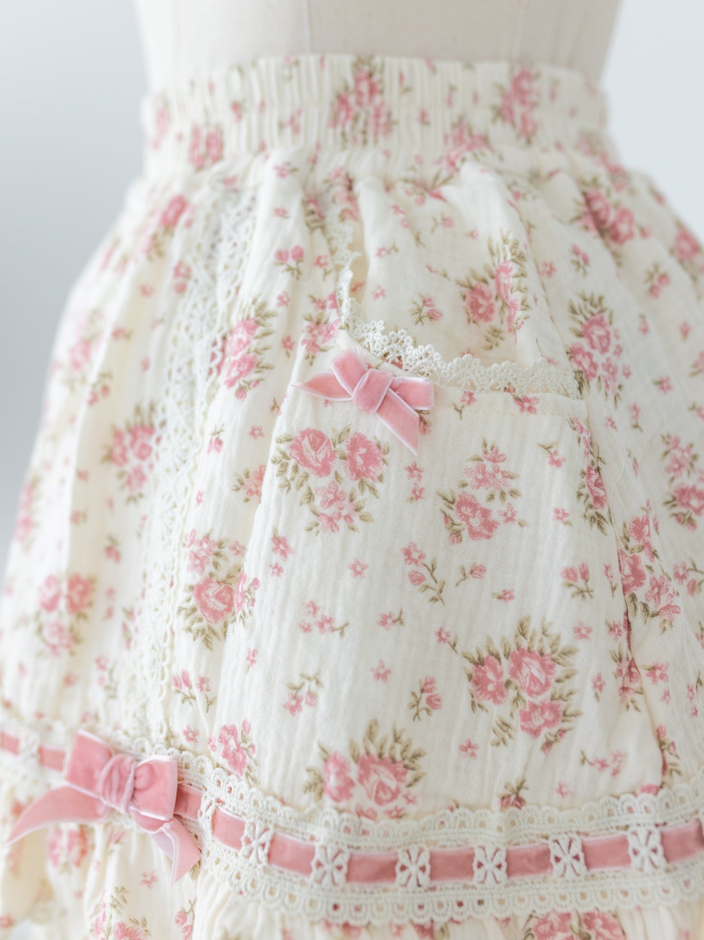 Floral skort with attached bloomers