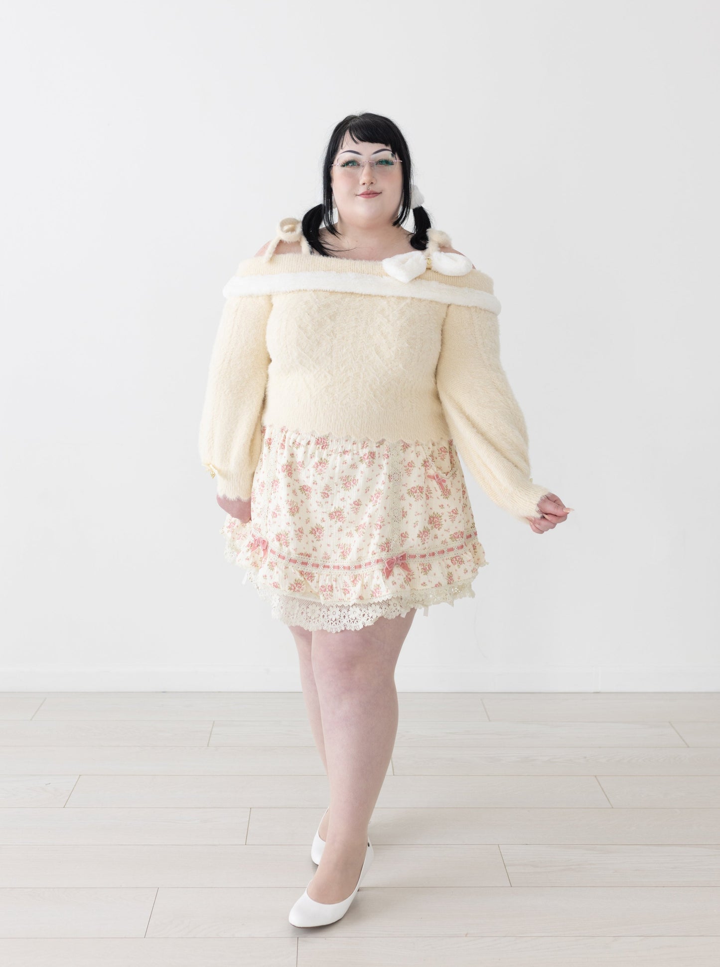 Floral skort with attached bloomers