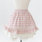 Plaid skort with attached bloomers