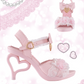 Princess Pafait gyaru heart heels (baby pink) *pre-order*