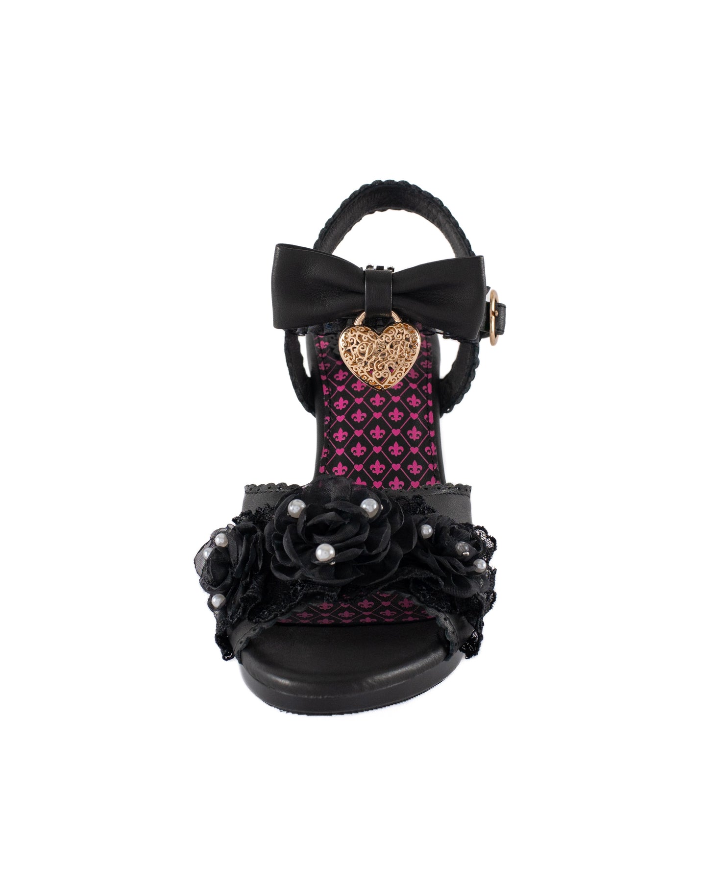 Princess Pafait gyaru heart heels (black) *pre-order*