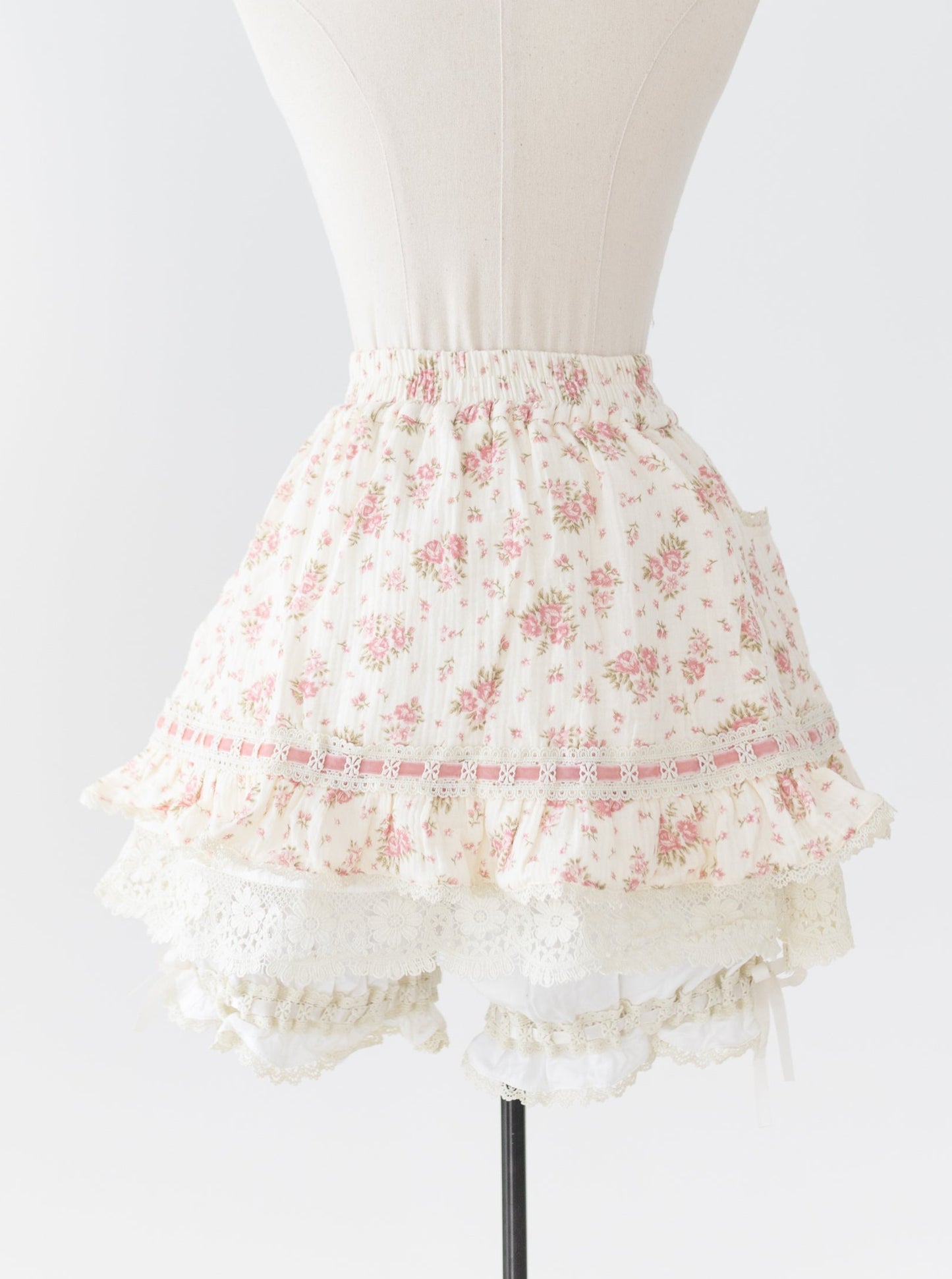 Floral skort with attached bloomers
