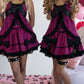 Agejo leopard heart 2-way skirt [Gyaru line] (pre-order)