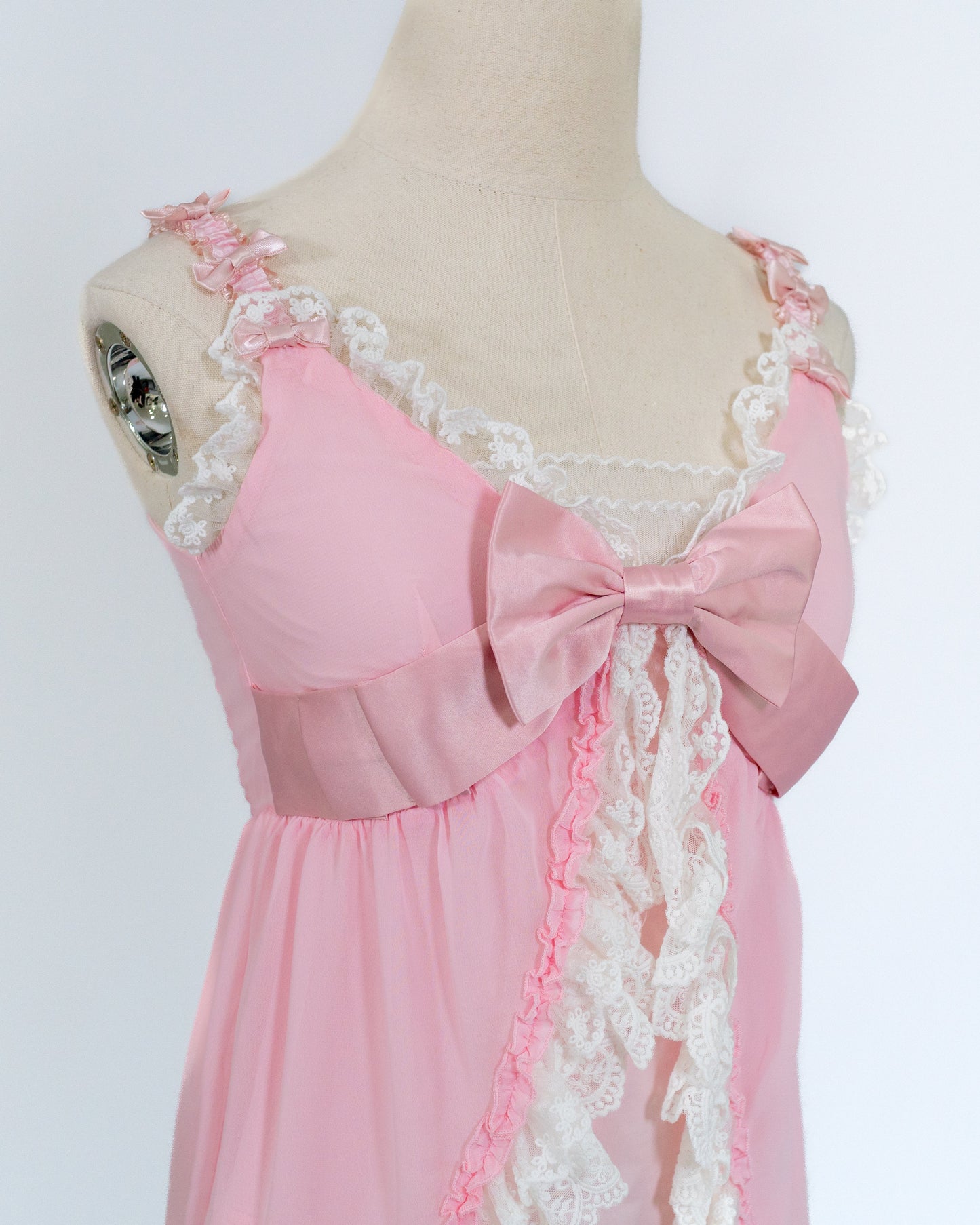 Himegyaru pastel pink flyaway babydoll blouse [Gyaru line] (pre-order)
