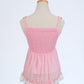 Himegyaru pastel pink flyaway babydoll blouse [Gyaru line] (pre-order)