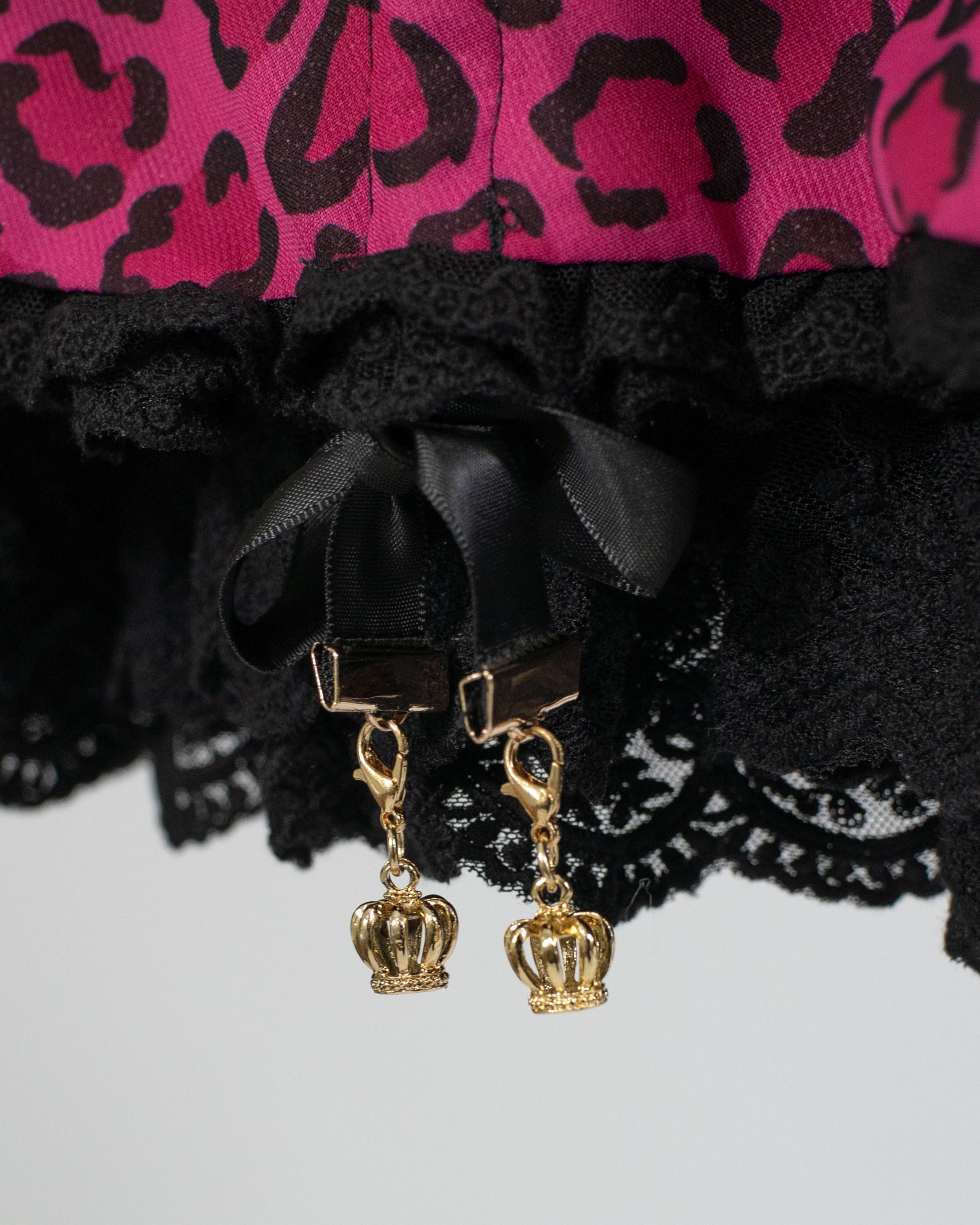 Agejo leopard heart 2-way skirt [Gyaru line] (pre-order