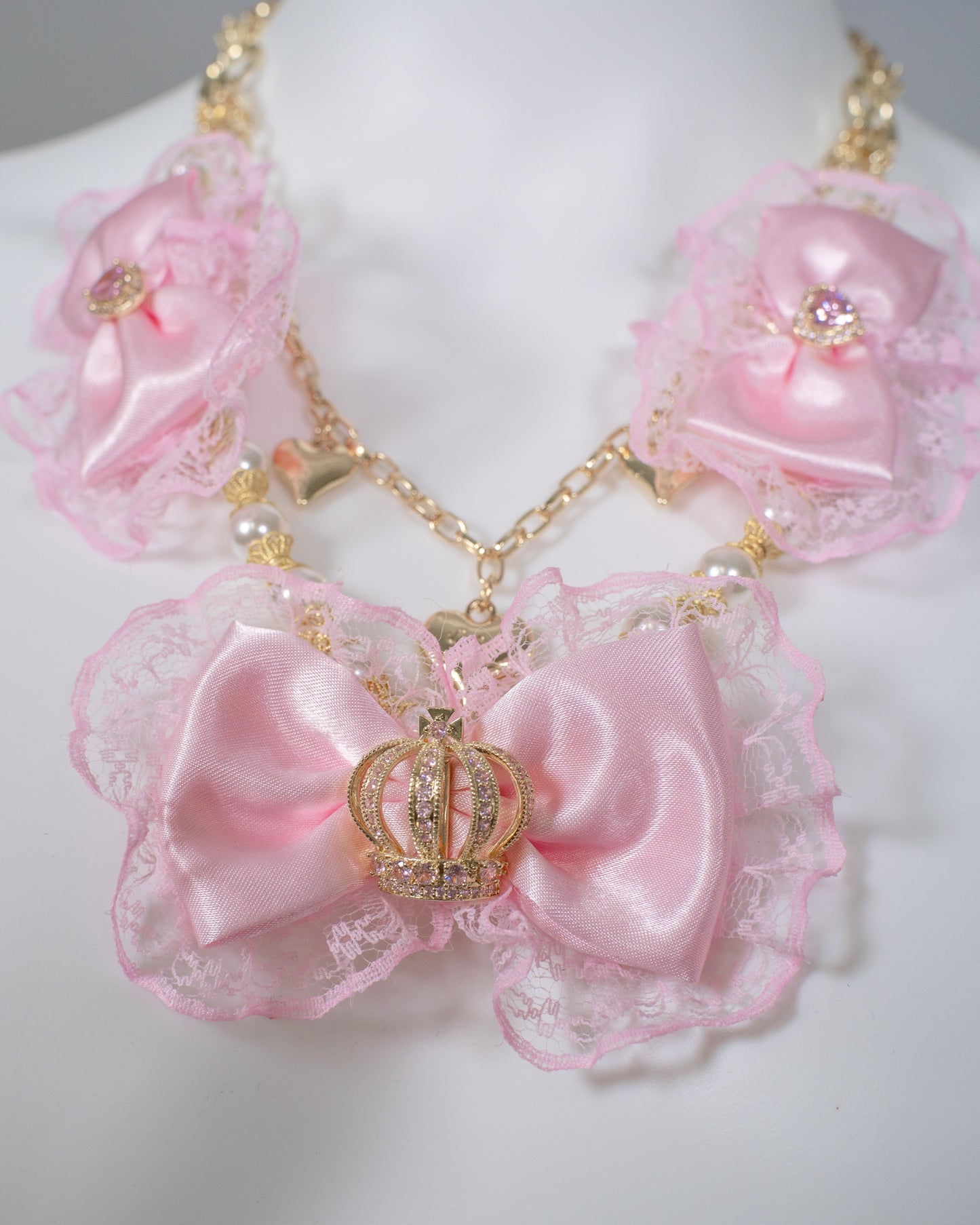 Himegyaru bow 3-way necklace [Gyaru line]