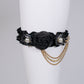 Agejo garter thigh leg band black [Gyaru line]