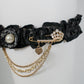 Agejo garter thigh leg band black [Gyaru line]