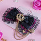 Agejo heart leopard crown hair bow [Gyaru line]