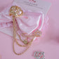 Himegyaru pastel pink crown hair bow [Gyaru line]