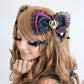 Agejo heart leopard crown hair bow [Gyaru line]
