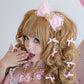 Himegyaru pastel pink crown hair bow [Gyaru line]
