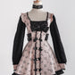 Cute n' Chaotic dress & choker necklace set [Jirai Kei] pink/black (pre-order)