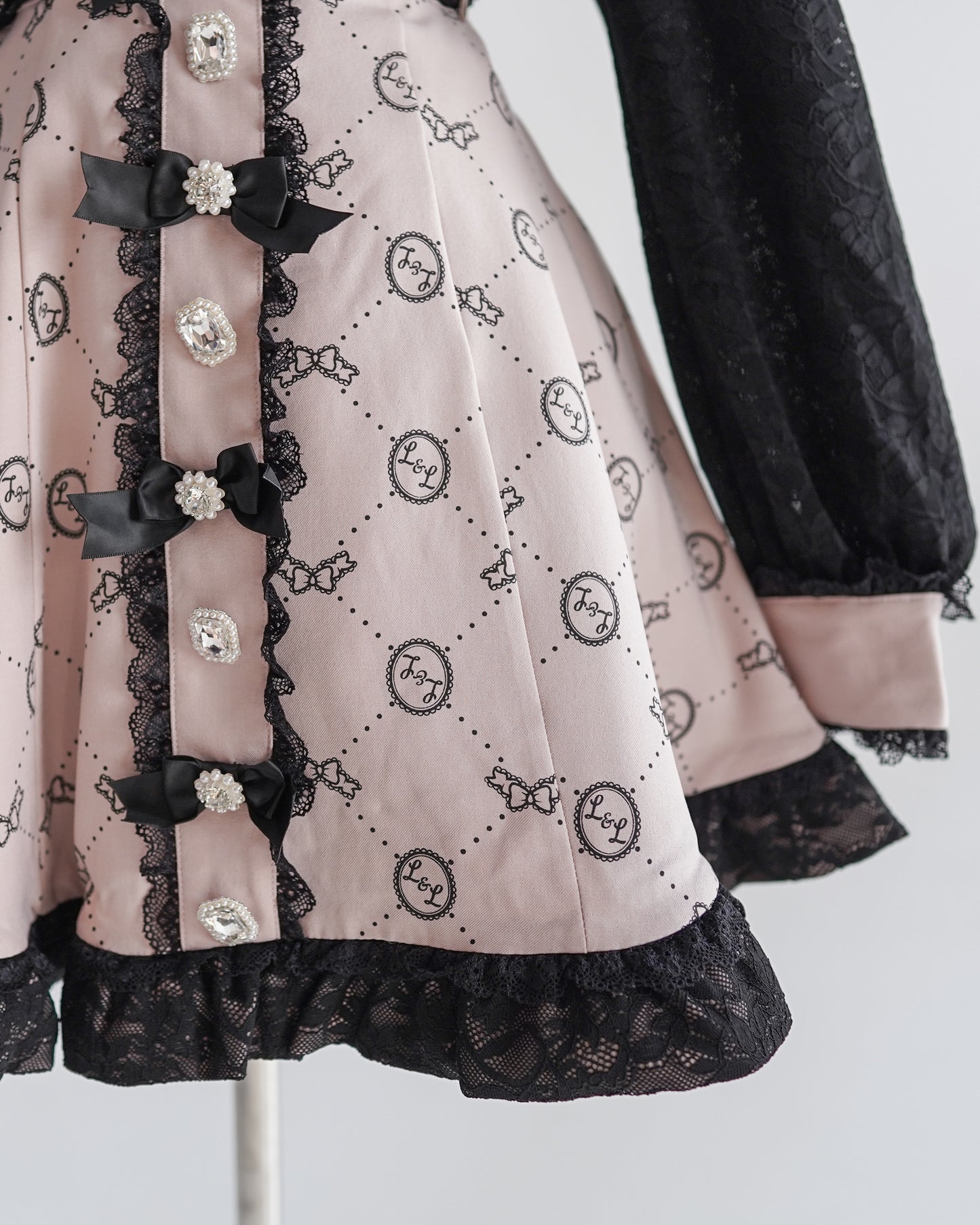 Cute n' Chaotic dress & choker necklace set [Jirai Kei] pink/black (pre-order)