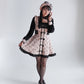 Cute n' Chaotic dress & choker necklace set [Jirai Kei] pink/black (pre-order)