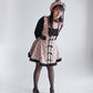 Cute n' Chaotic dress & choker necklace set [Jirai Kei] pink/black (pre-order)
