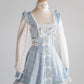 Fallen Angel dress & choker necklace set [Jirai Kei] blue/white (pre-order)