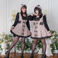 Cute n' Chaotic dress & choker necklace set [Jirai Kei] pink/black (pre-order)