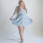 Fallen Angel dress & choker necklace set [Jirai Kei] blue/white (pre-order)