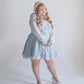 Fallen Angel dress & choker necklace set [Jirai Kei] blue/white (pre-order)