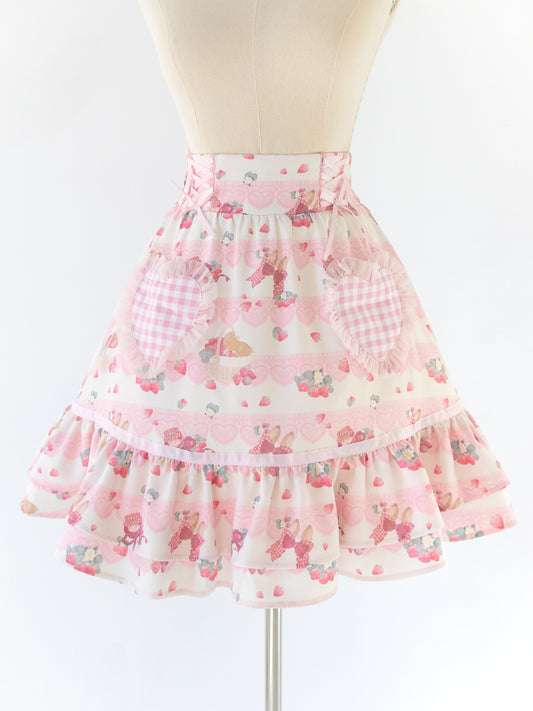 Heart pocket skirt [Strawberry Bunny]