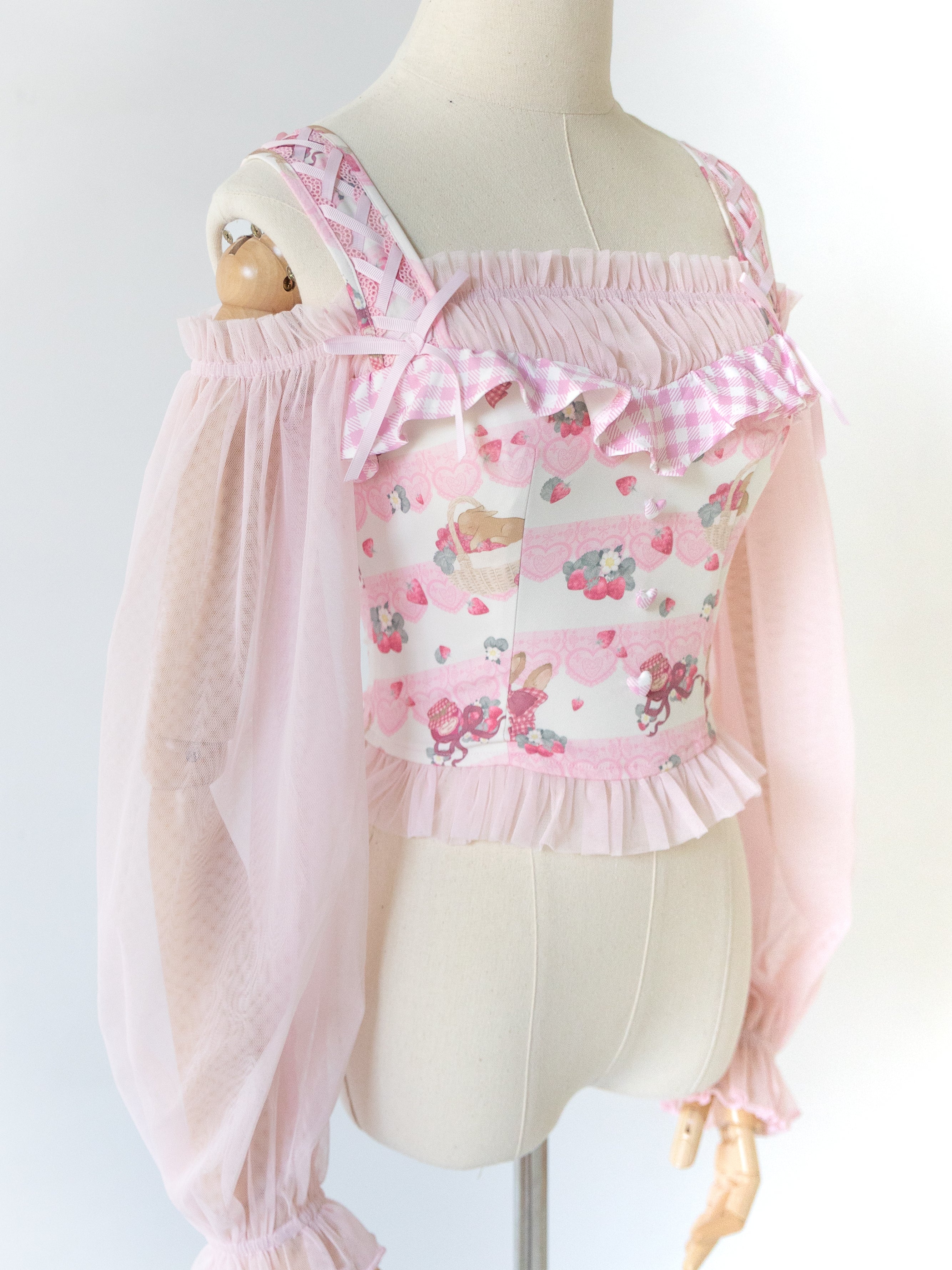 Off shoulder blouse [Strawberry Bunny] – Lilia & Lace